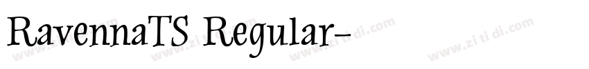 RavennaTS Regular字体转换